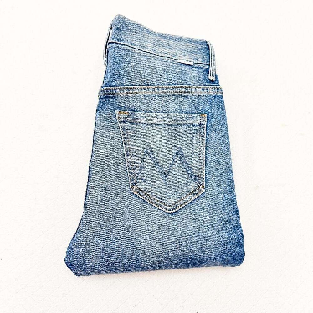 Mother High Waisted Looker Ankle Fray Shoot to Thrill Denim Jeans Size 25
